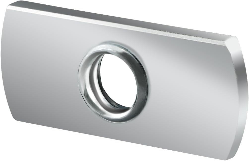 8020, 3785, 10 Series Steel 1/4-20 Centered Slide in Economy T Nuts Hardware Nuts for 1' 10 Series Aluminum Extrusions 80/20 (1500 Pack)