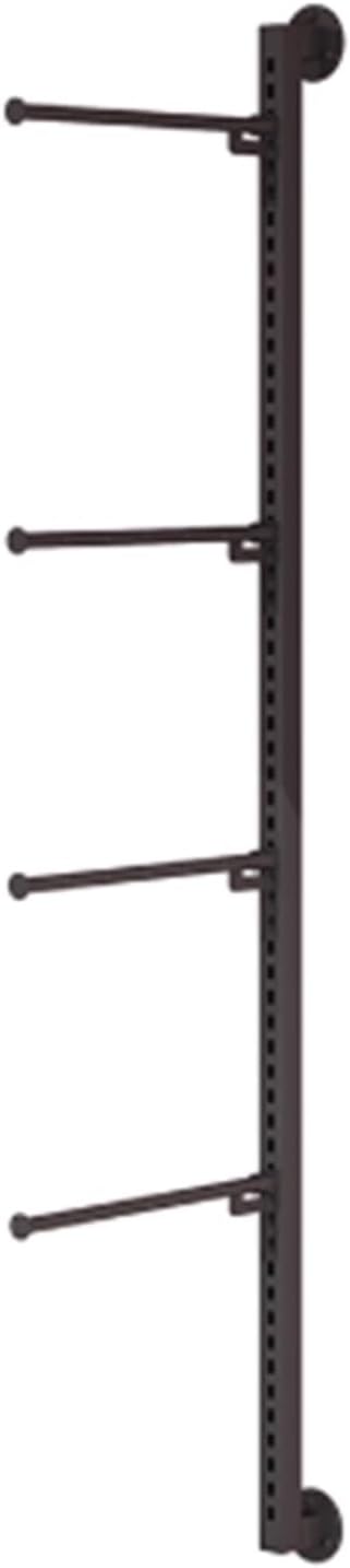 Retail Organizer Clothing Store Shelf, Commercial Lingerie Garment Rack, Metal, Underwear Sock Display Stand, for Bras, Shorts, Hats, Wall-Mounted 120cm/47.2in(Black)