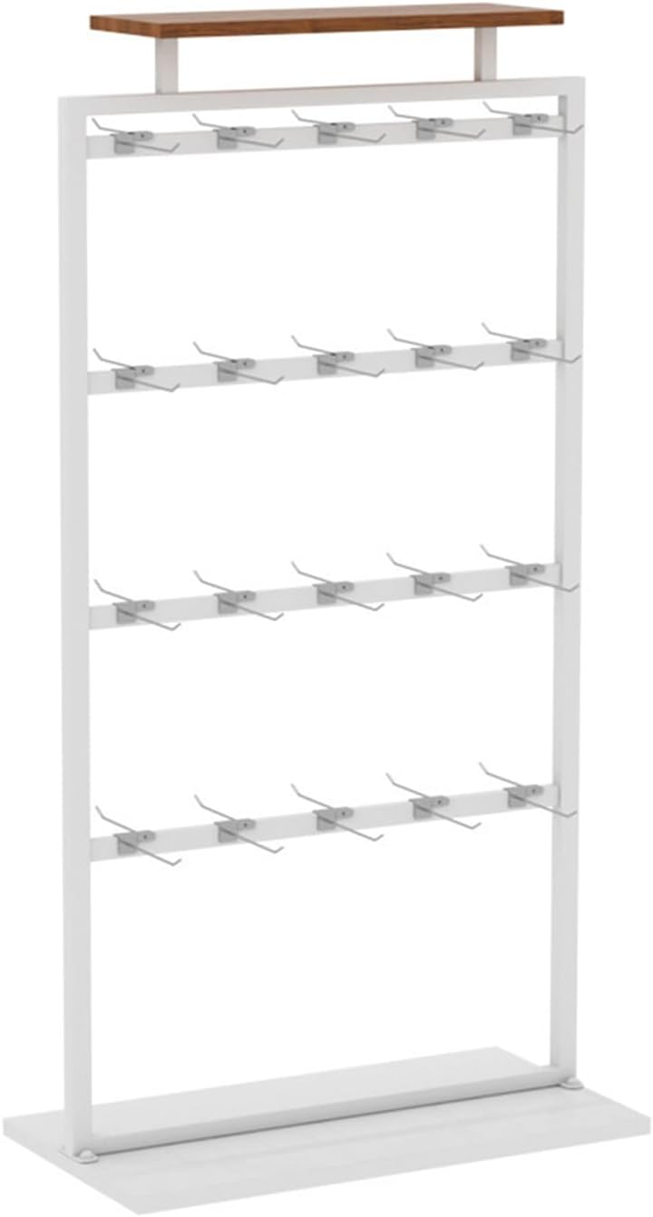 Clothing Store Garment Rack, Freestanding Underwear Rack, 3 Layers Bra Shorts Socks Display Shelf with Top Shelf, Floor-Standing Display Rack