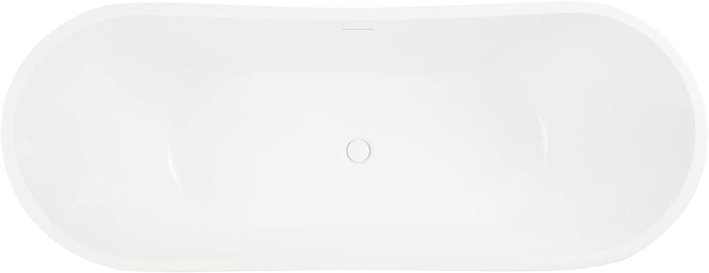 Signature Hardware 445130 Sheba 72' Acrylic Soaking Double Slipper Freestanding Tub