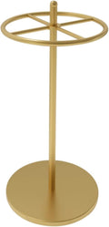 21 * 61 * 21in Round Garment Rack, 360° rotation, Floor Standing Clothing Stand, Clothes Retail Display Shelf, for Bedroom Boutique Commercial Shop Laundry Room(Gold)