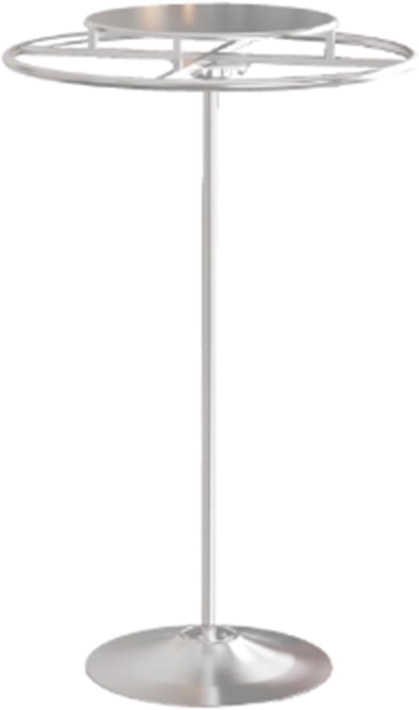 Heavy Duty Round Garment Rack, Metal, 360° Rotating, Freestanding Hanging Clothing Display Stand, for Commercial, Bedrooms, Living Rooms, 135cm/53in(Silver,60 * 135cm)