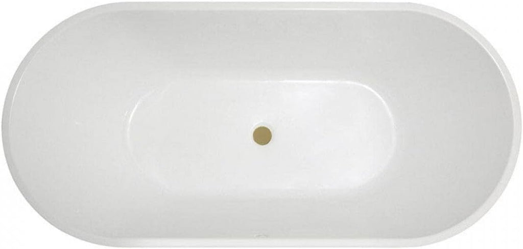 Vintage Tub & Bath Chloe 63 Inch Acrylic Double Ended Freestanding Tub - No Faucet Drillings