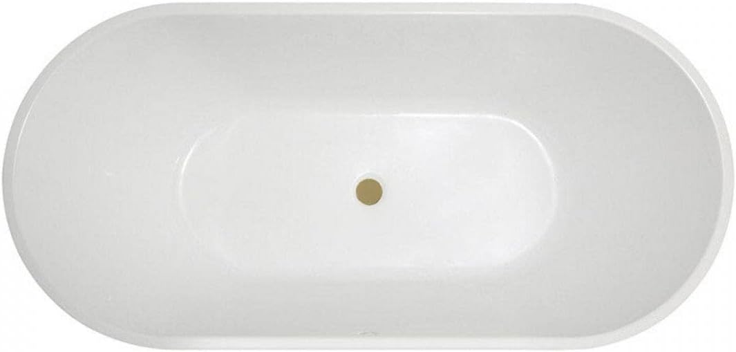 Vintage Tub & Bath Chloe 63 Inch Acrylic Double Ended Freestanding Tub - No Faucet Drillings