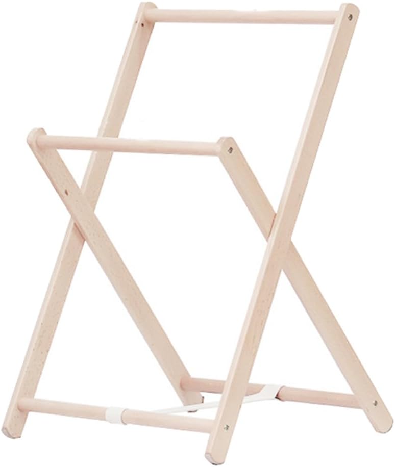 Happyyami Wooden Garment Rack Clothes Storage Stand with Shelves Practical Freestanding Coat Rack for Bedroom Entryway Organizer
