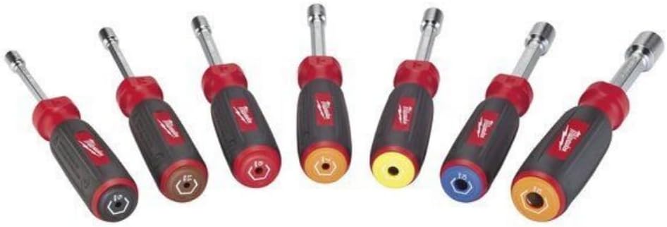 48-22-2517 Replacement for a Milwaukee 48-22-2517 Magnetic Hollow Core Metric Nut Drivers Set 7 Pc