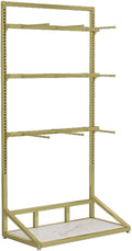 WIGING Clothing Store Metal Display Stand, Freestanding Boutiques Retail Lingerie Garment Rack, Underwear Bra Shorts Swimwear Retail Store Storage Shelf (Color : Gold)