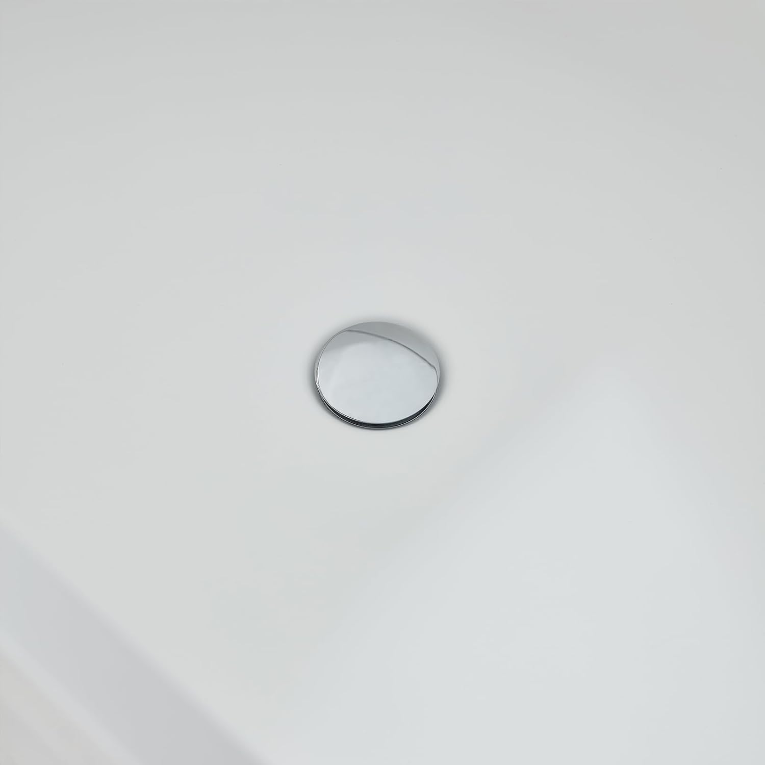 Cpingao 71' Stone Resin Freestanding Bathtub, Contemporary Oval Solid Surface Soaking Stand Alone Tub, Matte White, Drain & Overflow Included 8816-1800