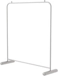 Heavy duty Garment rack Clothing Store Display Rack, Single Rod Clothing Rack For Hanging Clothes, Heavy Duty Metal Clothes Rail, Freestanding Coat Rack For Bedroom And Living Room, Silver ( 100X40X1