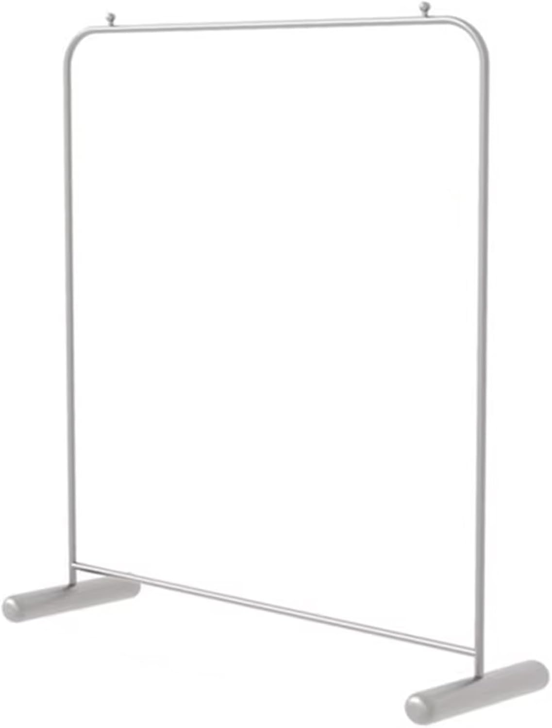 Heavy duty Garment rack Clothing Store Display Rack, Single Rod Clothing Rack For Hanging Clothes, Heavy Duty Metal Clothes Rail, Freestanding Coat Rack For Bedroom And Living Room, Silver ( 100X40X1