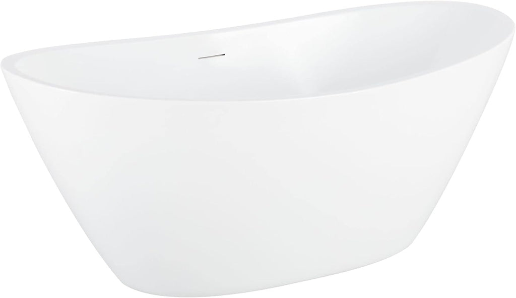 Signature Hardware 483529 Treece 61' Free Standing Acrylic Oval Tub