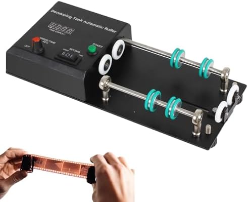Automatic Film Developing Machine, Electric Rotating Support, Adjustable Speed, 1-30 Minute Timer, 4 Preset Programs.