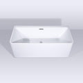 Dowell 073 59' Luxury Contemorary High Grade Acrylic FREE STANDING Bathtub Modern White (59-1/8'x28'x22-7/8')