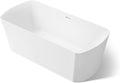 Kohler K-26080 Irvine 67-7/8' x 31-7/16' Free Standing Acrylic Soaking Tub with Center Drain, Drain Assembly, and Integrated Overflow - White