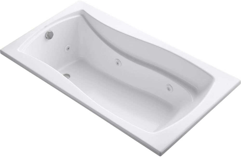 Kohler K-1224-0 5.5 ft. Drop-In Acrylic Bathtub w/5 Hydro Jets & Drain White