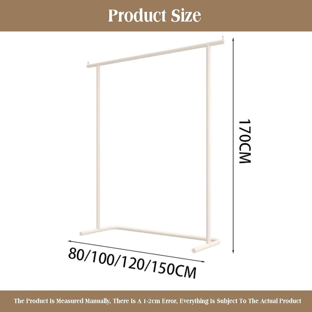 Freestanding Garment Rack Heavy Duty,Clothing With Storage,Large Load Capacity for Retail and Home(80x170cm)