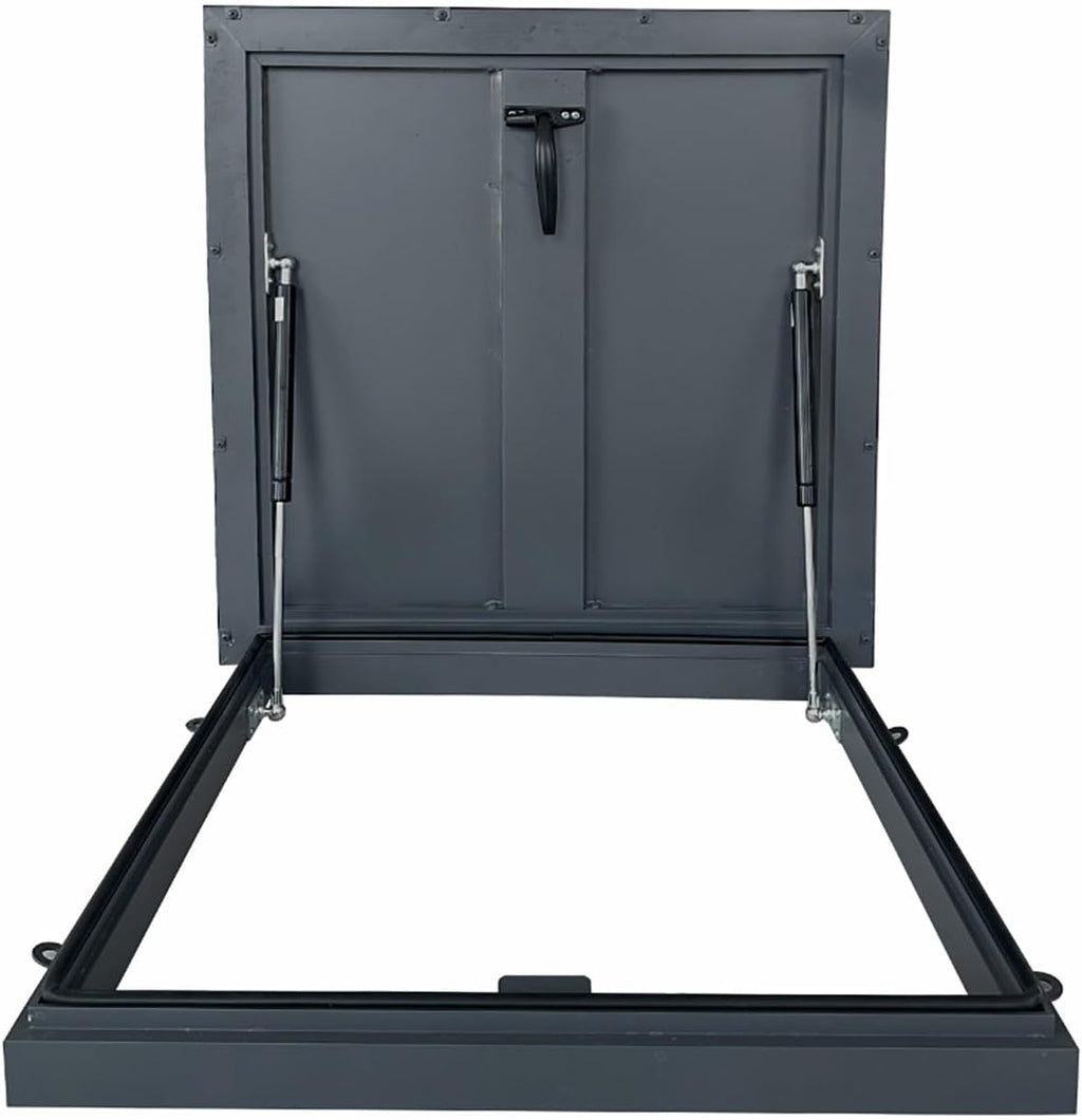 Aluminum Alloy Attic Access Door, Roof Access Hatch, Rainproof Rooftop Maintenance Hatch, with Gas Shock Strut, Easy Installation, for Attics, Patios, Basements(50cm/19.7in)