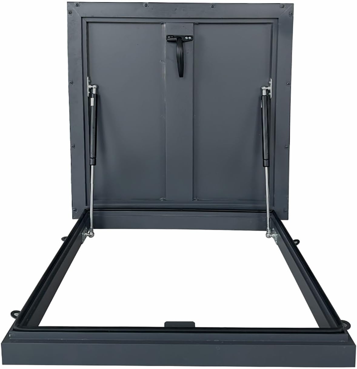Aluminum Alloy Attic Access Door, Roof Access Hatch, Rainproof Rooftop Maintenance Hatch, with Gas Shock Strut, Easy Installation, for Attics, Patios, Basements(85cm/33.5in)