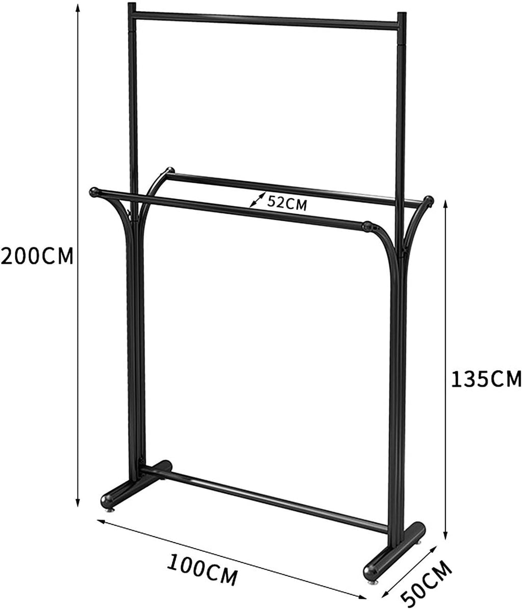 Clothing Rack, Modern Clothes Rack for Hanging Clothes, Heavy-duty Coat Racks Freestanding Garment Rack for Boutiques, Retail Display Racks for Retail(Black,100cm)