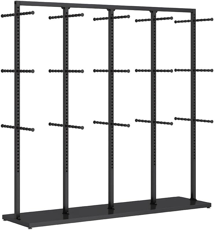 Freestanding Boutique Socks & Lingerie Rack, Adjustable Floor Display Stand for Underwear & Bras, Retail Shelves for Clothing Stores (Gold, 130x40x130cm)