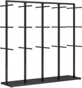Freestanding Boutique Socks & Lingerie Rack, Adjustable Floor Display Stand for Underwear & Bras, Retail Shelves for Clothing Stores (Gold, 130x40x130cm)
