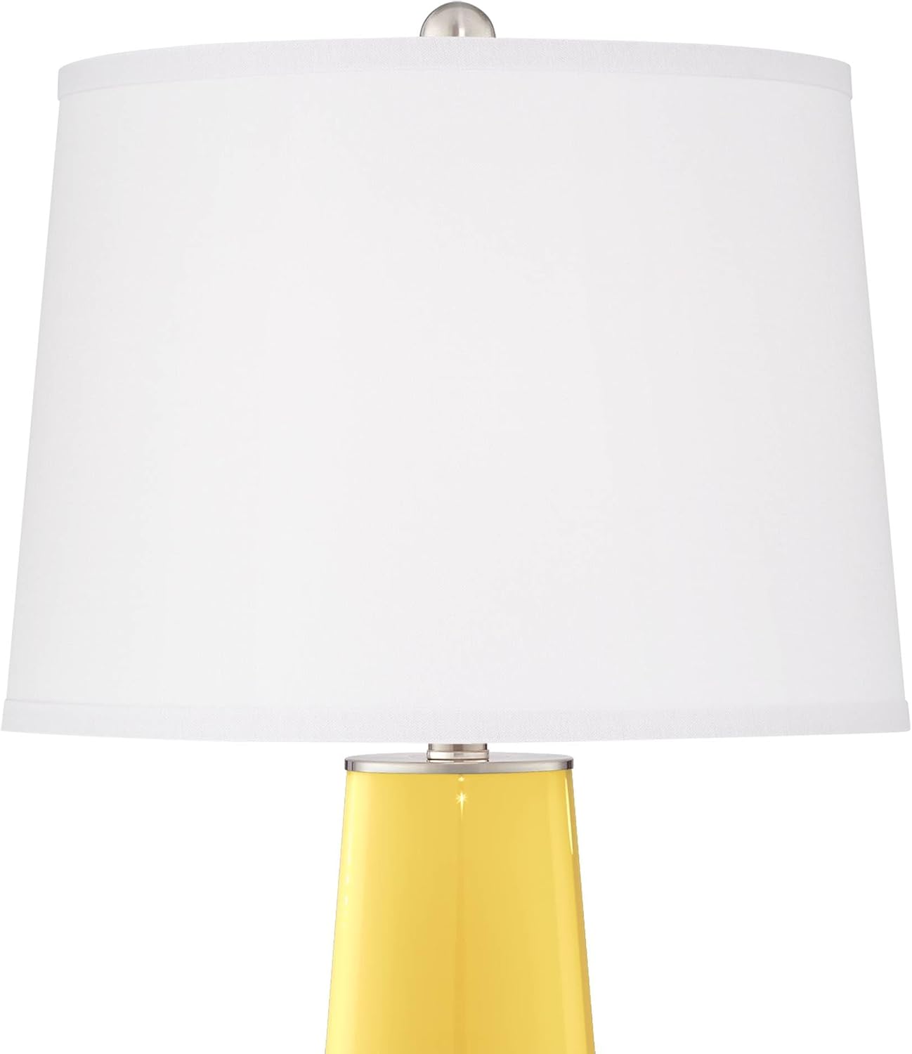 Color + Plus Leo 29 1/2' Lemon Zest Yellow Table Lamps Set of 2