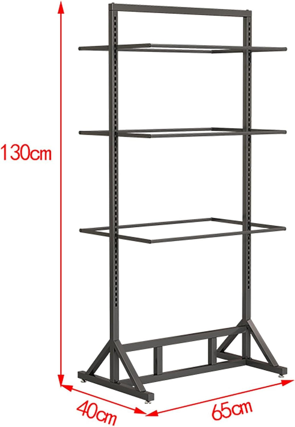 Floor-Standing Underwear Rack, Garment Display Stand, Lingerie Bra Shorts Swimsuit Sock Scarf, Commercial Shelves, Clothing Store Scarf Storage Organizer Rack(Black)