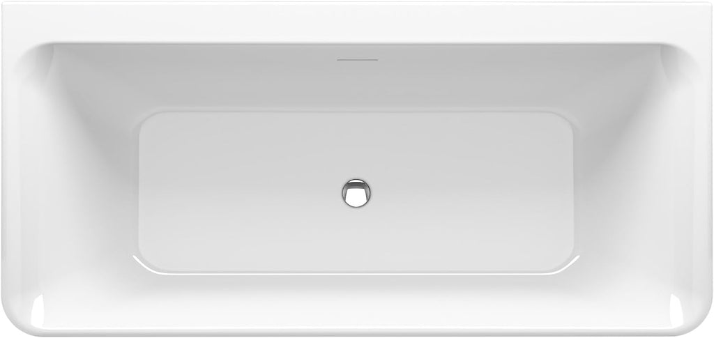KOHLER Unwind 67-in X 32-in Seamless Back-to-wall Freestanding Bath