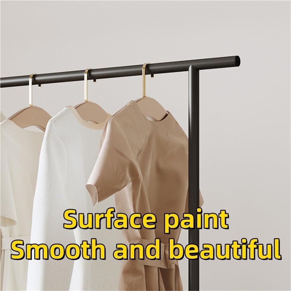 Simple Clothing Rack, Rolling Coat Rack, Garment Organizer with Universal Wheels, Metal Coat Stand for Bedroom, Laundry, Living Room(White,47.2x15.8x57.1in)