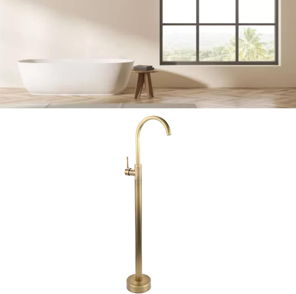 Freestanding Bathtub Faucet, Resist Shower Faucet for Column Type Basin Stainless Steel (Antique)