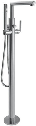 Moen S93005 Arris One-Handle Modern Freestanding Floor Mount Tub Filler with Handshower, Chrome