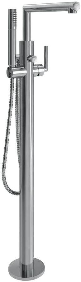 Moen S93005 Arris One-Handle Modern Freestanding Floor Mount Tub Filler with Handshower, Chrome