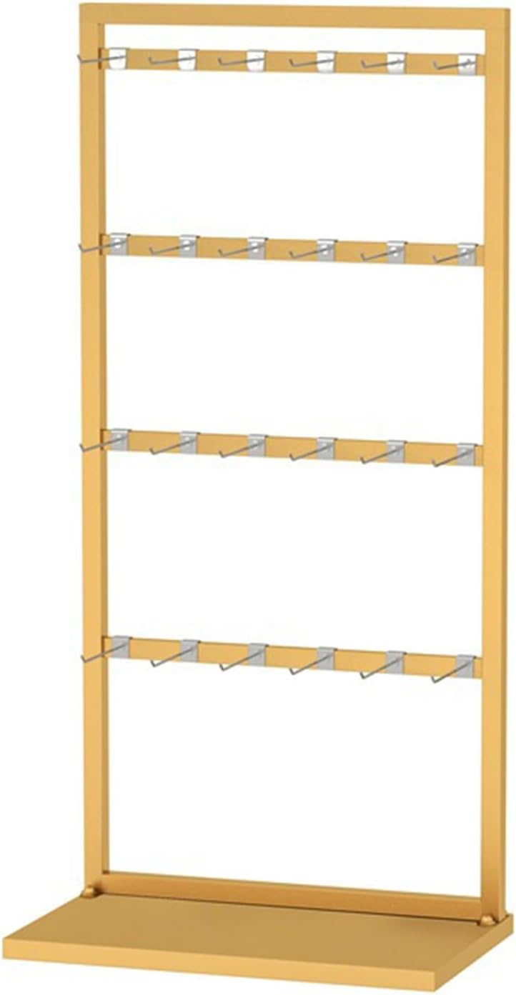 Retail Store Garment Rack Clothing Hanger, Underwear Panty Rack Shorts Display Bra Stand, Clothes Organizer 4- Tier for Bedroom/Boutique/Cloth Store