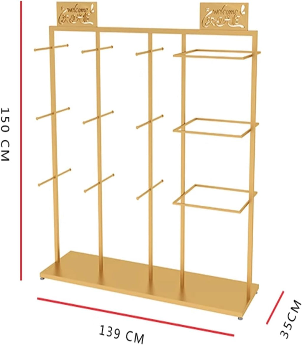 Clothing Store Garment Rack Boutique Lingerie Stand,3-layer Nakajima Rack Bra Shorts Display Storage Rack, Coat Rack Stand, Underwear Display Stands,Commercial Shelves for Socks Scarves Storage