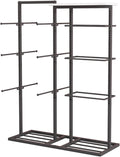 Freestanding Clothing Store Underwear Display Rack, Boutique Retail Commercial Shelves, Multifunctional Slippers Sock Lingerie Swimwear Shorts Access(Black-100x40x135CM