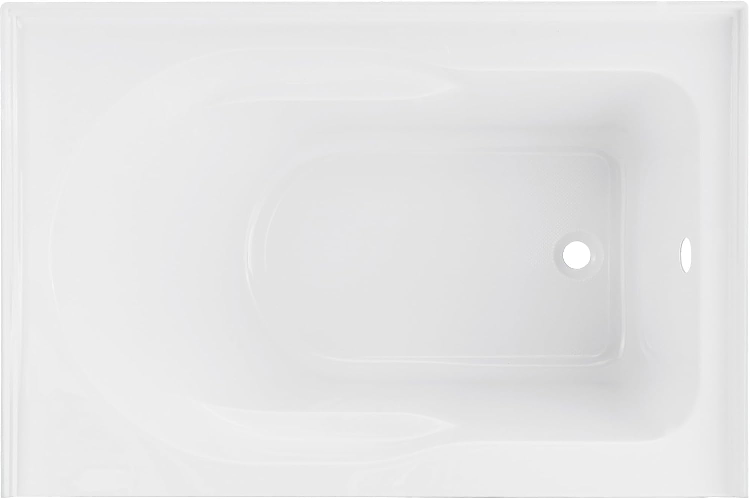 Swiss Madison Ivy 54'' x 30' Bathtub with Apron Right Hand Drain in White