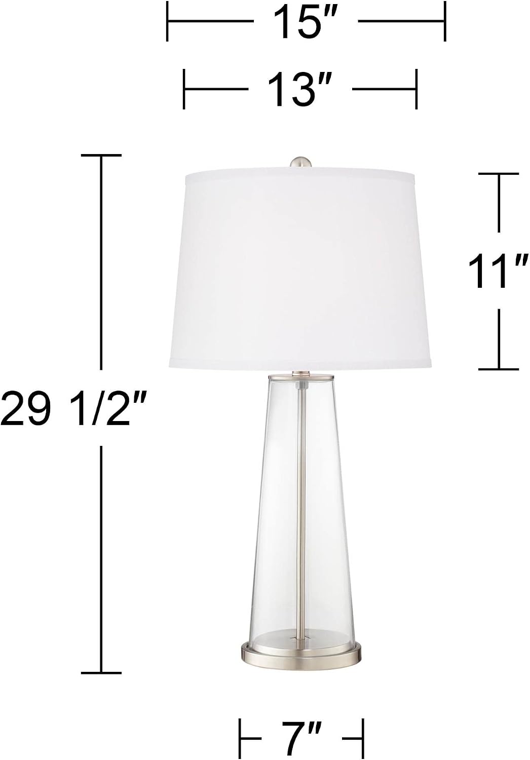 Color + Plus Leo 29 1/2' Modern Lemon Twist Yellow Table Lamps Set of 2