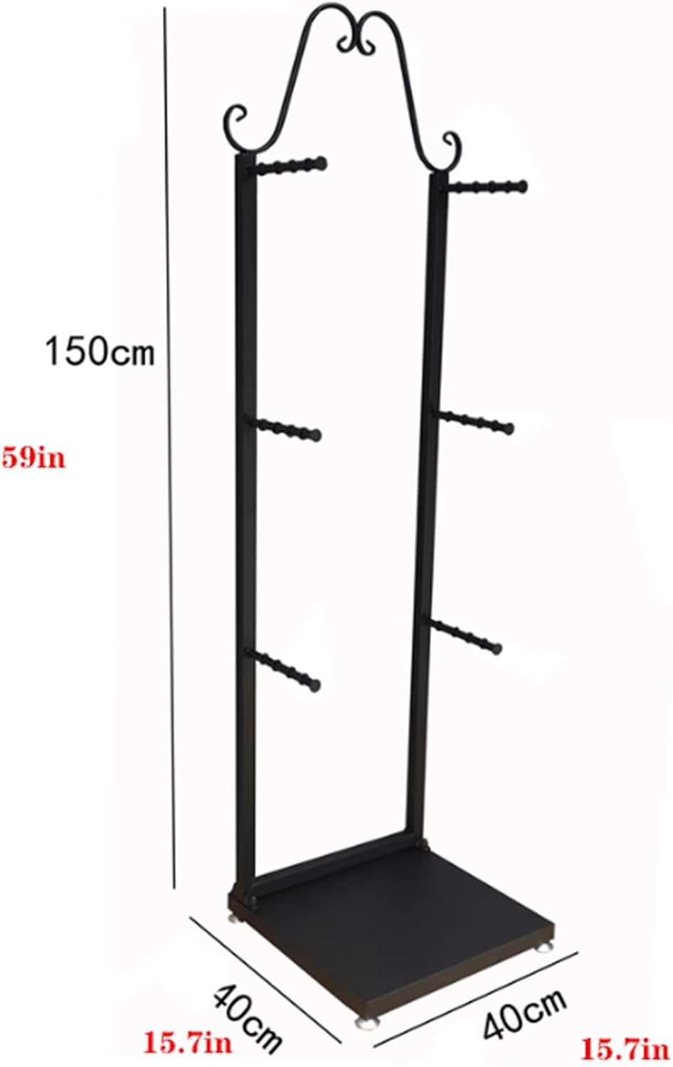 Vintage Underwear Display Stand, Metals, Clothing Lingerie Garment Rack, Commercial Retail Shelves, Freestanding, for Socks Bra Panties Scarves, 15.7 * 59in