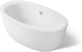 Kohler 6369-0 Sunstruck® 65-1/2' x 35-1/2' freestanding bath with fluted shroud, White