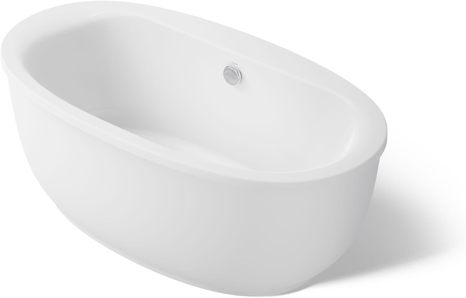 Kohler 6369-0 Sunstruck® 65-1/2' x 35-1/2' freestanding bath with fluted shroud, White