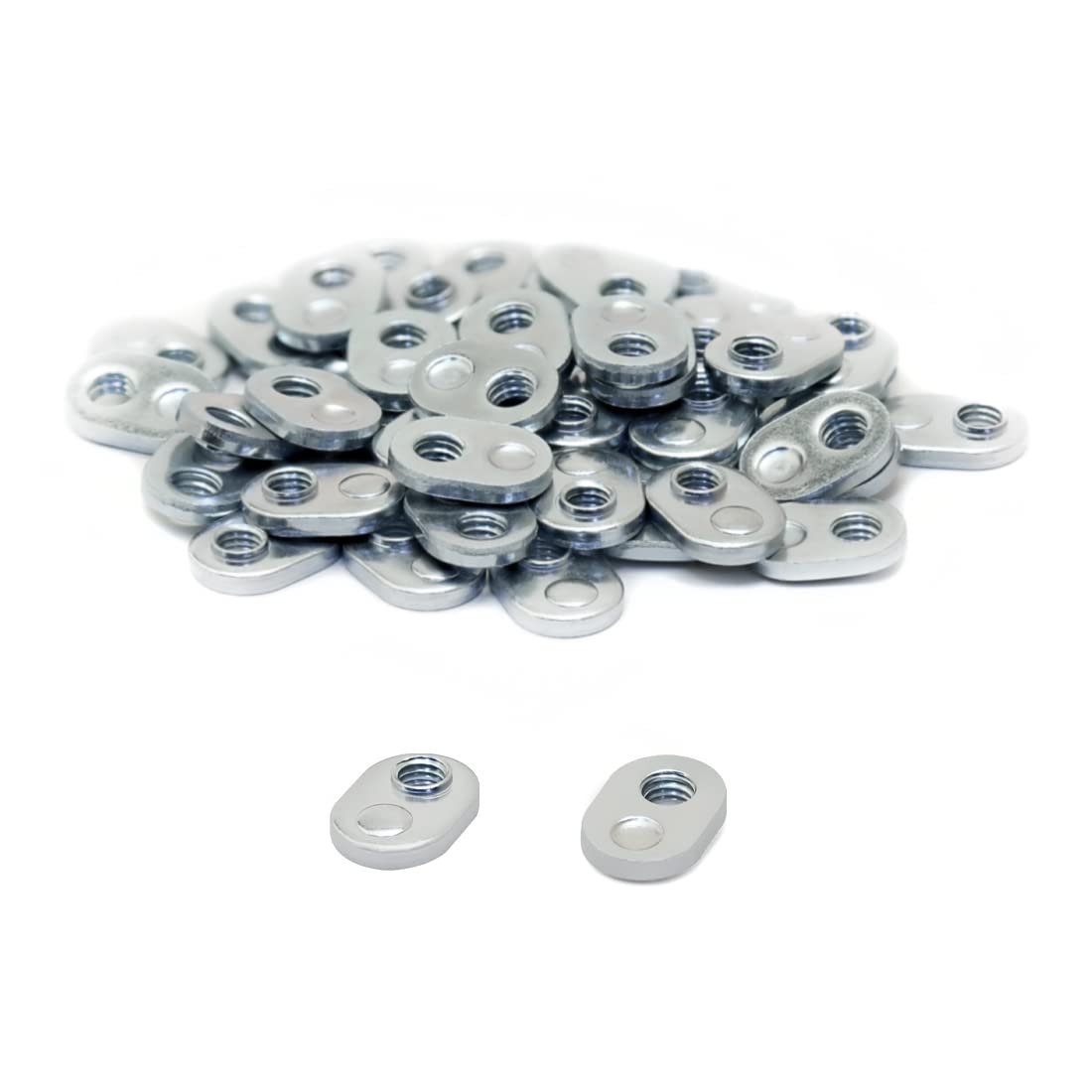 8020, 25-1951, 25 Series M5 x 0.8 Offset Slide in Economy T-Nut Steel Hardware Nuts for use with M5 Bolts on 25 Series 25mm Aluminum Extrusions 80/20 (2500)