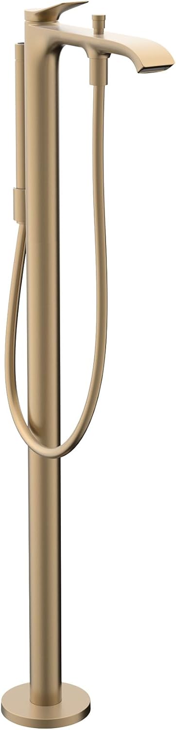 hansgrohe Vivenis 1-Handle 39-inch Tall Freestanding Bathtub Faucet with Handshower in Brushed Bronze, 75445141