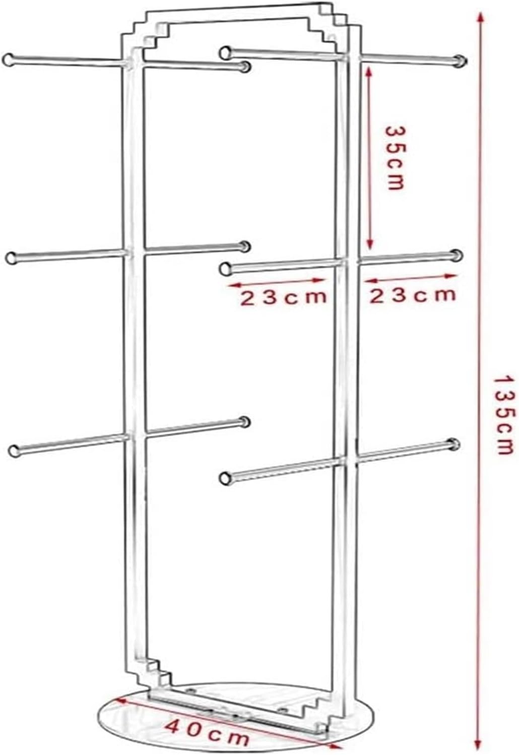 Clothes Rail Garment Rack Underwear Display Stand, Floor Bra Shelf Men's Shorts Display Rack Hanging Underwear Rack Clothing Display Stand for Shopping Mall, Underwe