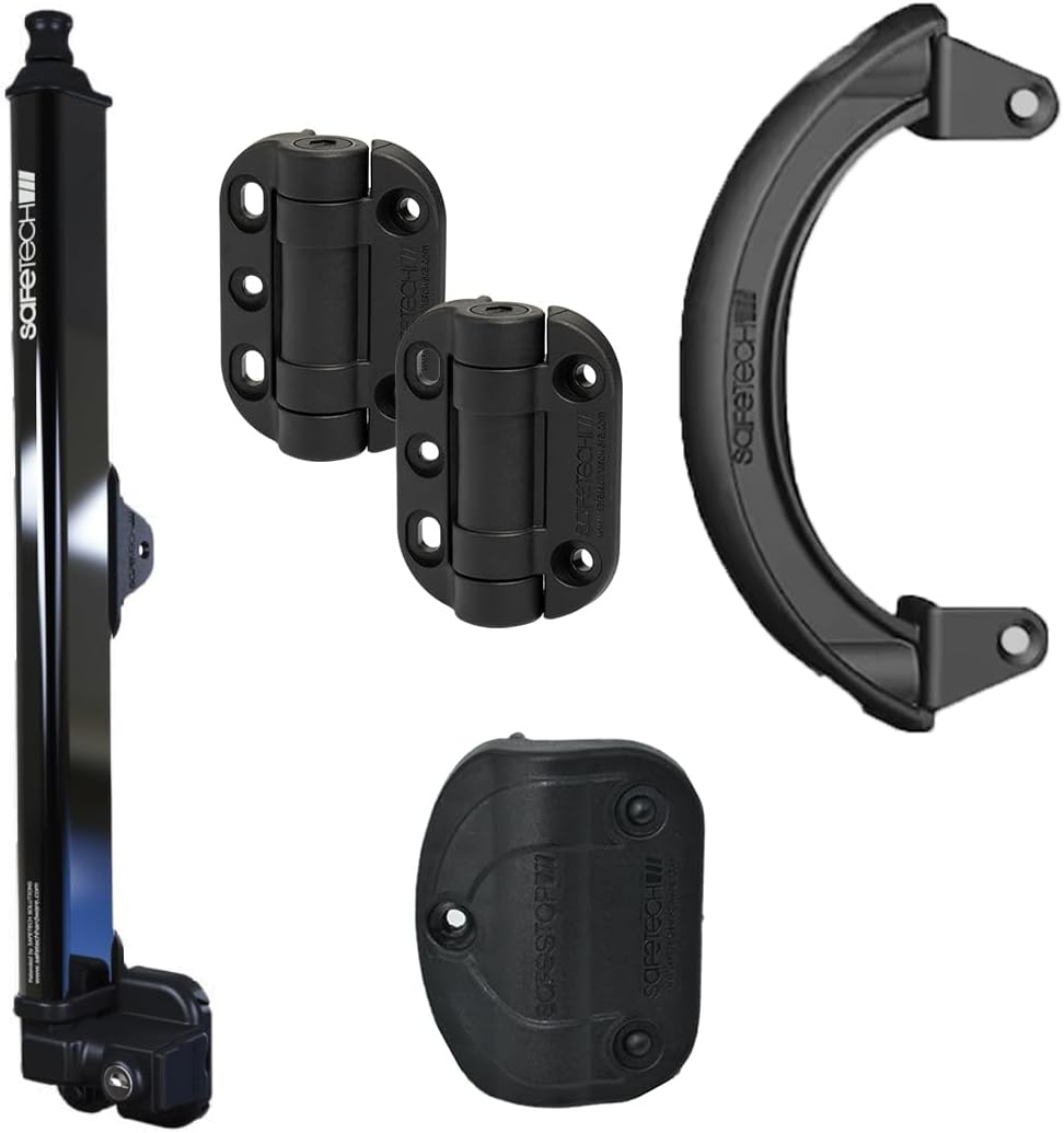 Top Pull Pool Gate Latch W/TopKlik Self Closing Hinge/Gate Handle/Gate Stop Bundle