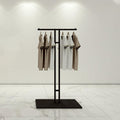 Portable Clothes Rack, Retail Display Clothing Racks, Metal Garment Rack, Simple Heavy Duty Clothes Rack, Freestanding Clothes Drying Rack for Commercial, Home Decor(150cm/59.1in)