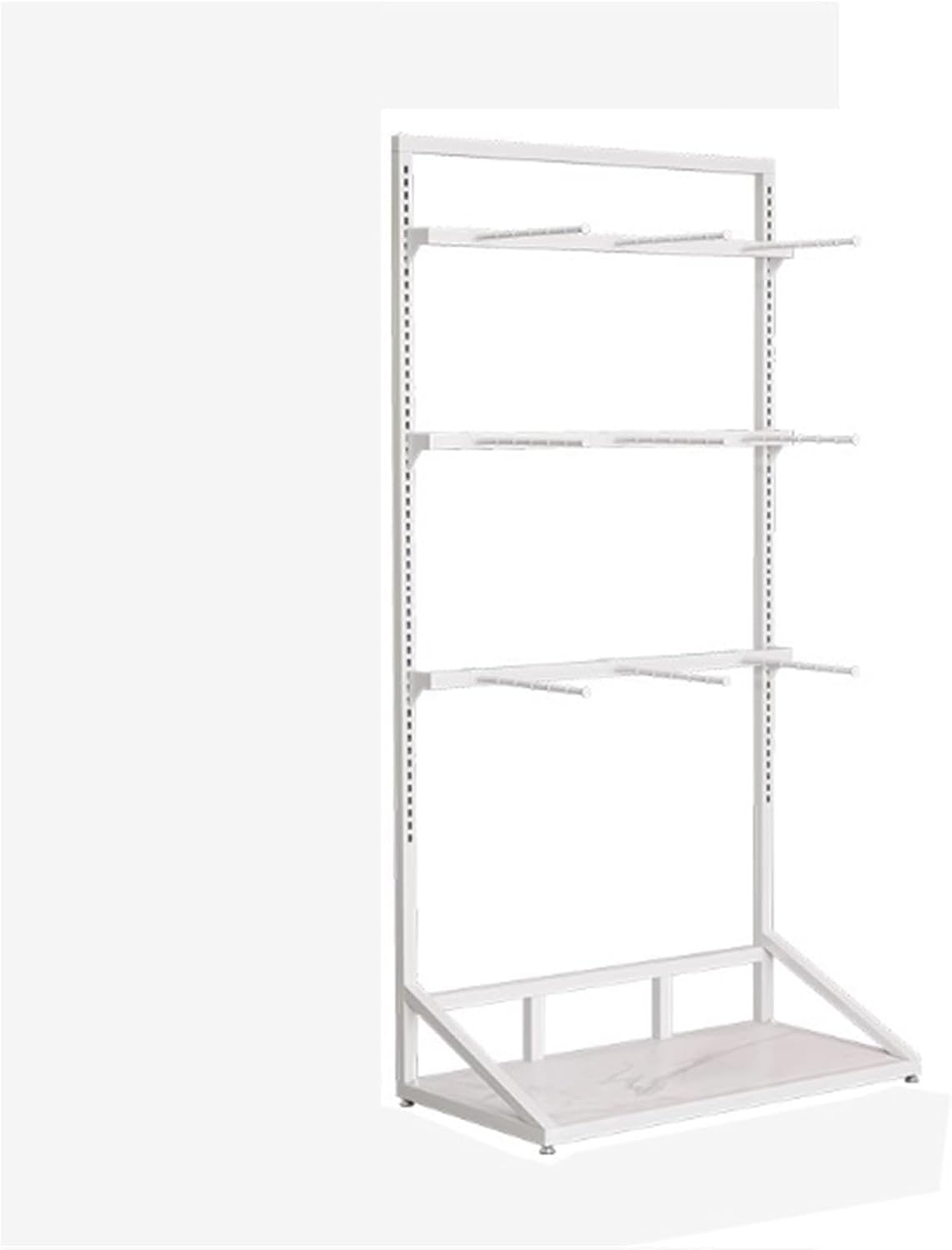 Lingerie Garment Rack, Underwear Display Stand, Metals, Retail Sock Show shelves, Supermarkets Commercial Clothing Store Shelf, for Bras, Shorts, Hats, 3 Tier(White)