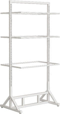 Floor-Standing Underwear Rack, Garment Display Stand, Lingerie Bra Shorts Swimsuit Sock Scarf, Commercial Shelves, Clothing Store Scarf Storage Organizer Rack(White)