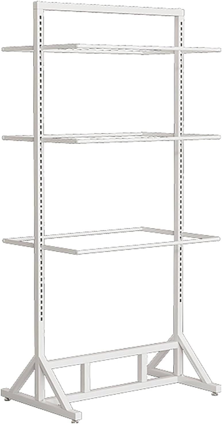 Floor-Standing Underwear Rack, Garment Display Stand, Lingerie Bra Shorts Swimsuit Sock Scarf, Commercial Shelves, Clothing Store Scarf Storage Organizer Rack(White)