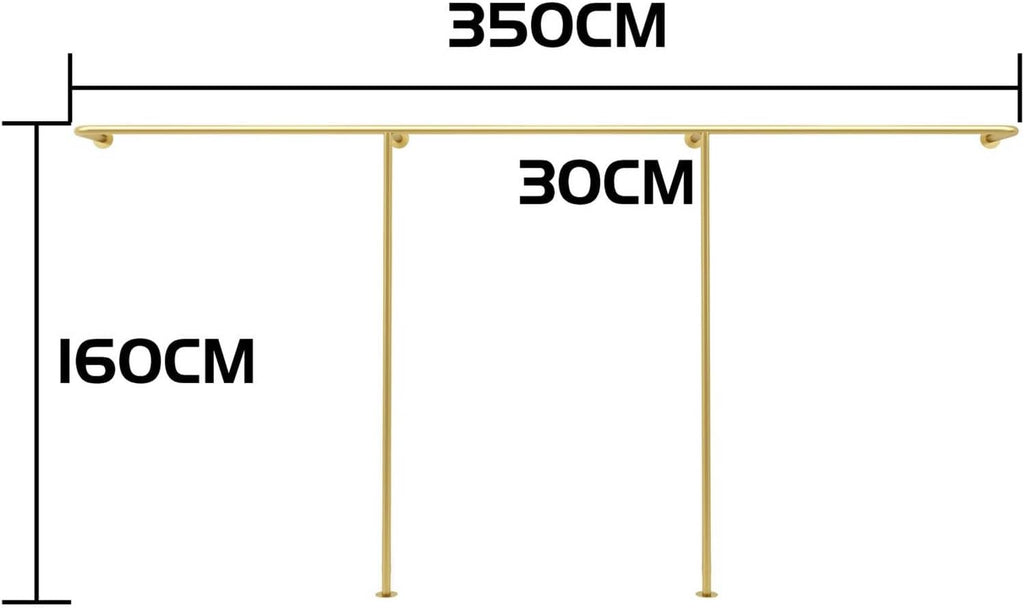 Wall Mounted Industrial Pipe Clothing Rack，home Retail Boutique Clothing Display Stand, Commercial Coat Rack Metal Bedroom Clothing Rod Garment Rack，clothing Hanging Rod for Closet Storage