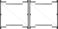 Adjust-A-Gate Steel Frame Lockable 2-Way Gate with Installation Building Kit, 36'-60' Wide Opening Up to 7' High